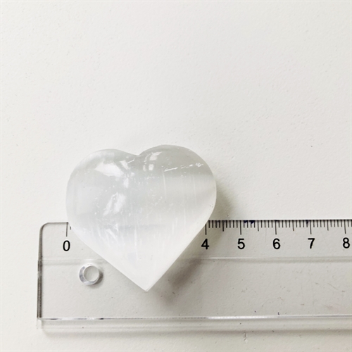 Selenit Hjerte 3,5 cm